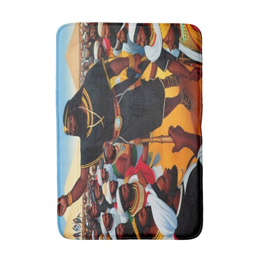 Mozes leidt de mensen uit Egypte badmat (Voorkant Verticaal)