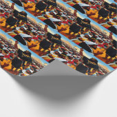 Mozes leidt de mensen uit Egypte inpakpapier (Hoek)