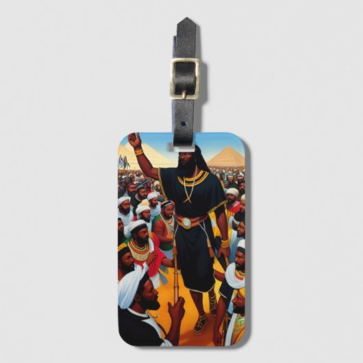 Mozes leidt het volk Bagagelabel (Voorkant (verticaal))