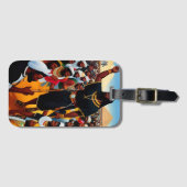 Mozes leidt het volk Bagagelabel (Voorkant (horizontaal))