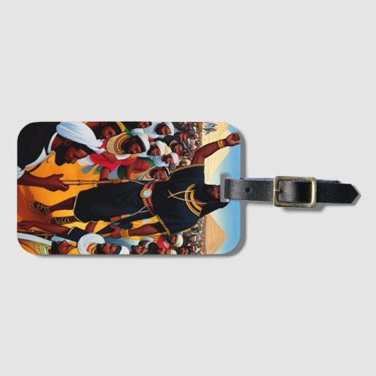 Mozes leidt het volk Bagagelabel (Voorkant (horizontaal))