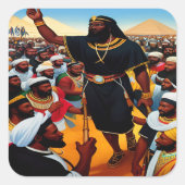 Mozes leidt het volk uit Egyptische Stickers (Voorkant)