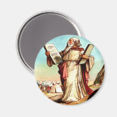 Mozes met de tabellen van de wet Magnet (Voorkant / Achterkant)