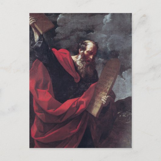 Mozes met de Tablets van de Wet Briefkaart (Voorkant)