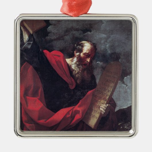 Mozes met de Tablets van de Wet Metalen Ornament (Voorkant)