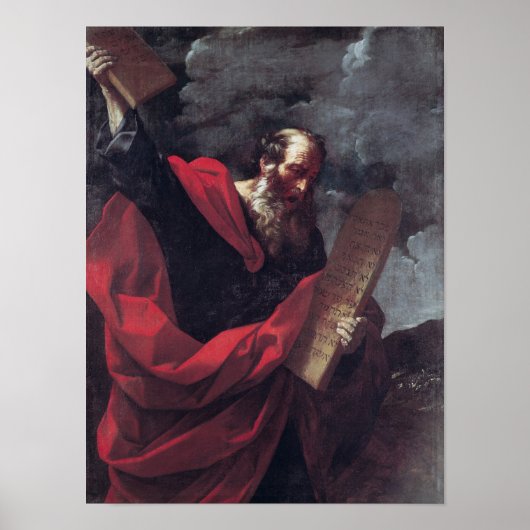 Mozes met de Tablets van de Wet Poster (Voorkant)