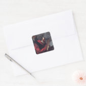 Mozes met de Tablets van de Wet Vierkante Sticker (Envelop)