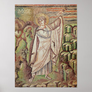 Mozes op de berg Sinai Poster