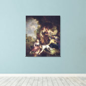 Mozes Opgeslagen uit water Canvas Afdruk (Insitu (Houten vloer))