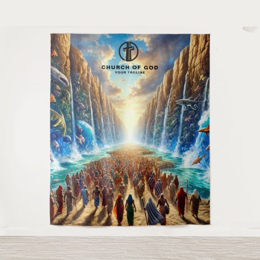 Mozes scheidt de Zeeen Wandkleed (Voorkant)