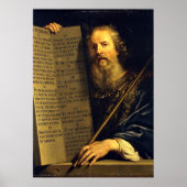 Mozes, schilderij van Philippe de Champaigne Poster (Voorkant)