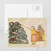 Mozes sluit het Rode Zee op de Egyptenaren Briefkaart (Voorkant / Achterkant)