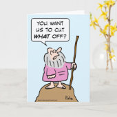 Mozes sneed wat van godsbesnijdenis kaart (Gele Bloem)