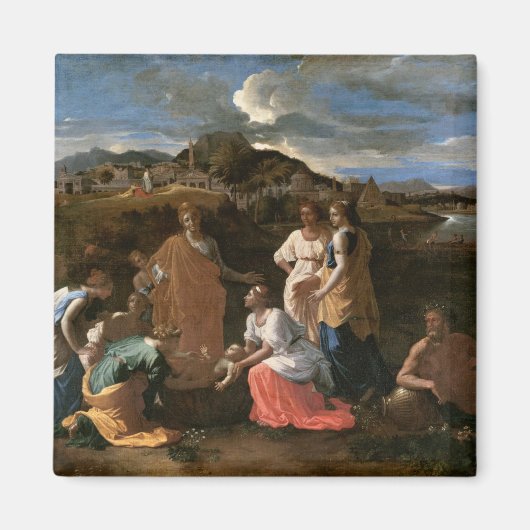 Mozes uit het water gered, 1647 magneet (Voorkant)