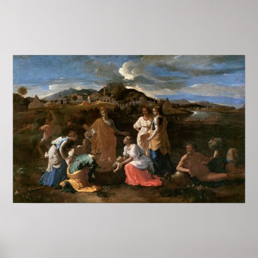 Mozes uit het water gered, 1647 poster (Voorkant)