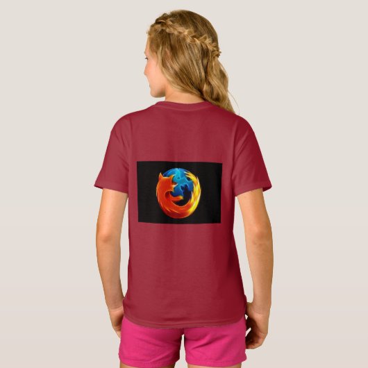 Mozilla Firefox T-shirt (Achterkant volledig)