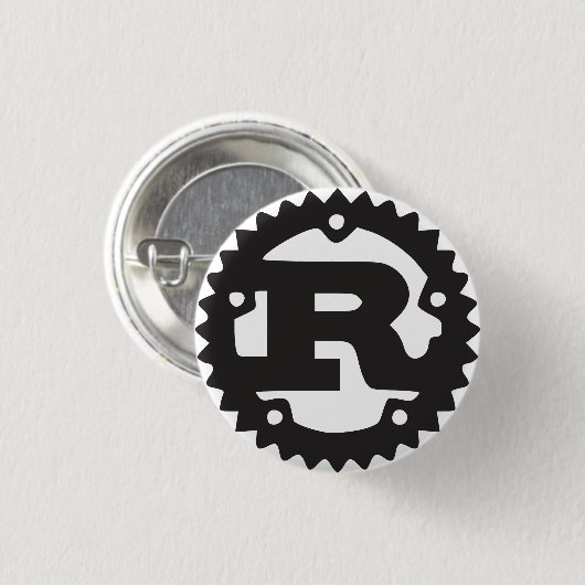 Mozilla Rust Button (Voorkant /achterkant)