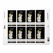 Mozzarella Ball Snowman Custom Recipe Label (Full Sheet)