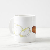 Mozzarella Cheese Fried Sticks Junk Food Foodie Koffiemok (Voorkant links)