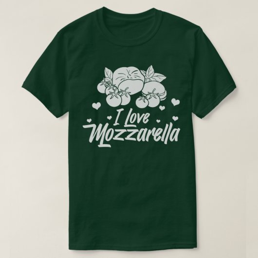 Mozzarella Cheese Recipes Buffalo Italiaans vers P T-shirt (Design voorkant)