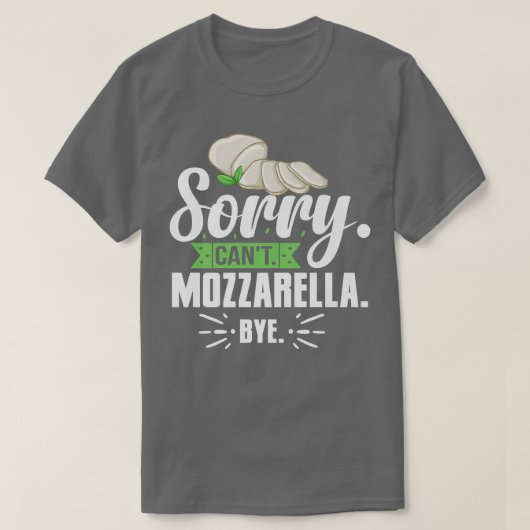 Mozzarella Cheese Recipes Buffalo Italiaans vers P T-shirt (Design voorkant)