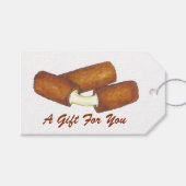 Mozzarella Cheese Sticks Junk Food Foodie Gift Lab Cadeaulabel (Voorkant (Horizontaal))