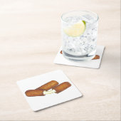 Mozzarella Cheese Sticks Junk Food Print Decor Kartonnen Onderzetters (Insitu)