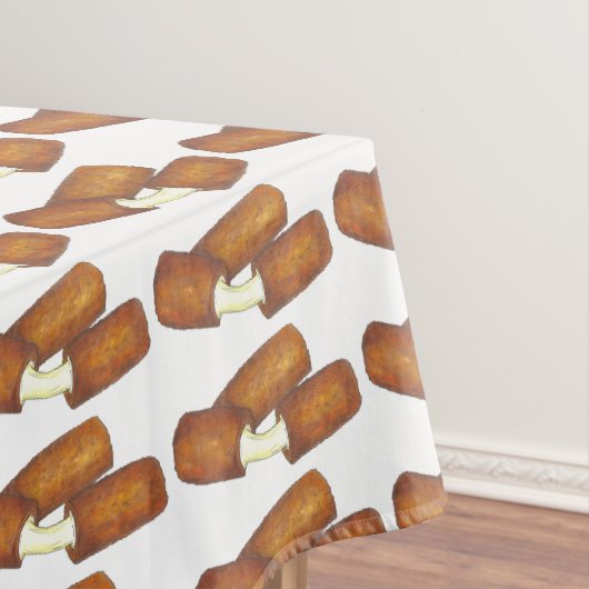 Mozzarella Cheese Sticks Junk Food Print Patroon Tafelkleed (Voorbeeld)