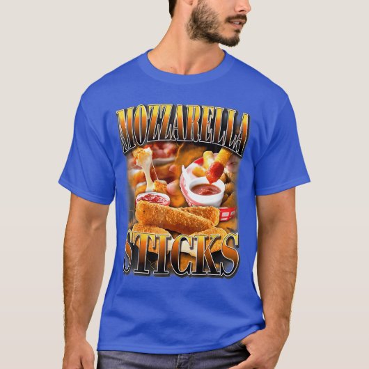 Mozzarella Kaas Sticks Bootleg Rap CD Esthetiek  T-shirt (Voorkant)