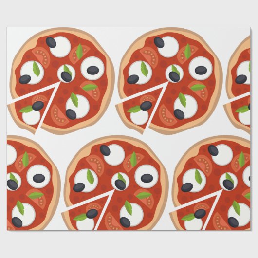 Mozzarella Pizza Cadeaupapier (Vlak)