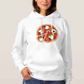 Mozzarella Pizza met Tomaat en Basilicum Hoodie (Voorkant)
