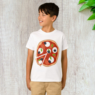 Mozzarella Pizza met Tomaat en Basilicum T-shirt