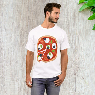 Mozzarella Pizza met Tomaat en Basilicum T-shirt