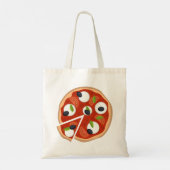 Mozzarella Pizza met Tomaat en Basilicum Tote Bag (Achterkant)