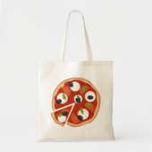 Mozzarella Pizza met Tomaat en Basilicum Tote Bag (Voorkant)