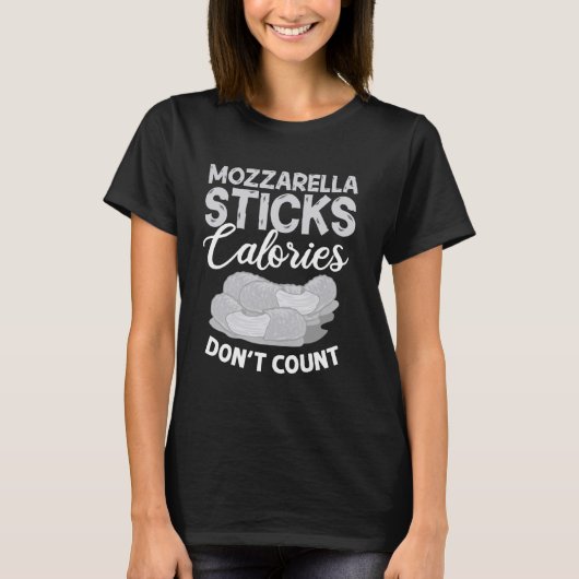Mozzarella Sticks Grappig Kaas Voedsel Recept T-shirt (Voorkant)