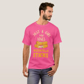 Mozzarella Sticks Just A Girl Mozzarella Sticks Lo T-shirt (Voorkant volledig)