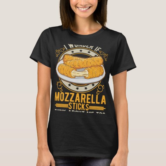 Mozzarella Sticks Kaas Sticks T-shirt (Voorkant)