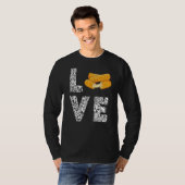 Mozzarella Sticks Leopard Love Cheese Bread T-shirt (Voorkant volledig)