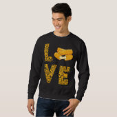 Mozzarella Sticks Leopard Love Cheese Sticks Food Trui (Voorkant volledig)