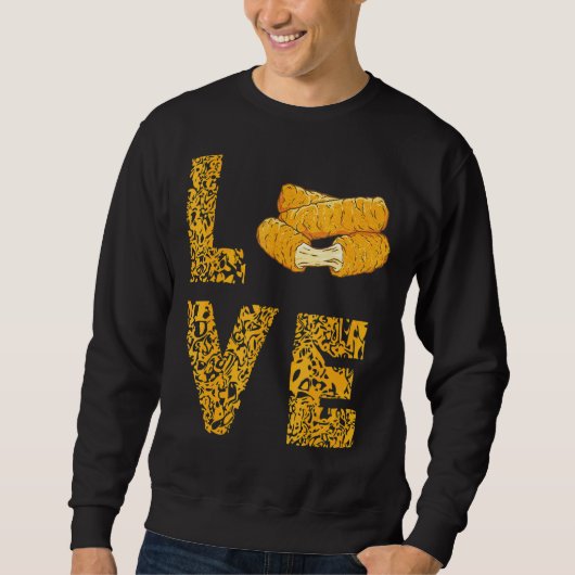 Mozzarella Sticks Leopard Love Cheese Sticks Food Trui (Voorkant)