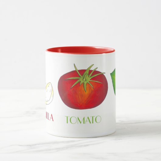 Mozzarella Tomato Basil - Italiaans voedsel dat ka Mok (Midden)