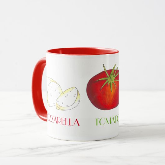 Mozzarella Tomato Basil - Italiaans voedsel dat ka Mok (Voorkant links)