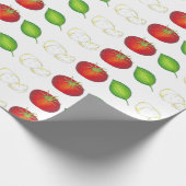 Mozzarella Tomato Basil Italiaanse voedselcaprese  Cadeaupapier (Hoek)