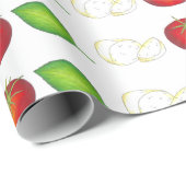 Mozzarella Tomato Basil Italiaanse voedselcaprese Cadeaupapier (Rol Hoek)