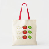 Mozzarella Tomato Basil Italiaanse voedselcaprese  Tote Bag (Voorkant)