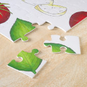 Mozzarella Tomato Basil Italiaanse voedselingredië Legpuzzel (Zijkant)