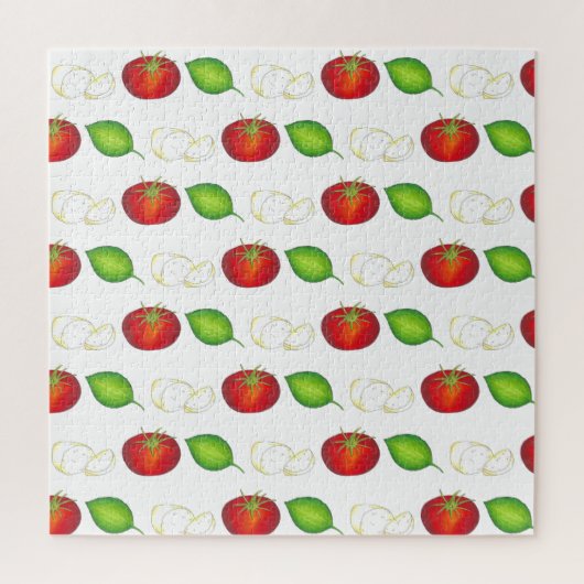 Mozzarella Tomato Basil Italiaanse voedselingredië Legpuzzel (Verticaal)