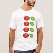 Mozzarella Tomato Basil - Italië - Kookkende voeds T-shirt (Voorkant)