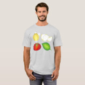 Mozzarella Tomato Basil Olive Oil Italiaans T-shir T-shirt (Voorkant volledig)